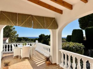 Meerblick von der Terrasse dieses Wohnung in Moraira