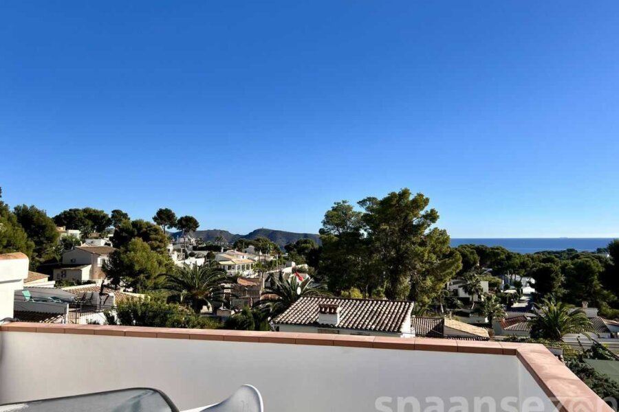 Meerblick von der Terrasse dieses Wohnung in Moraira