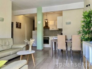 Wohnzimmer des Appartement Monica mit offener Küche