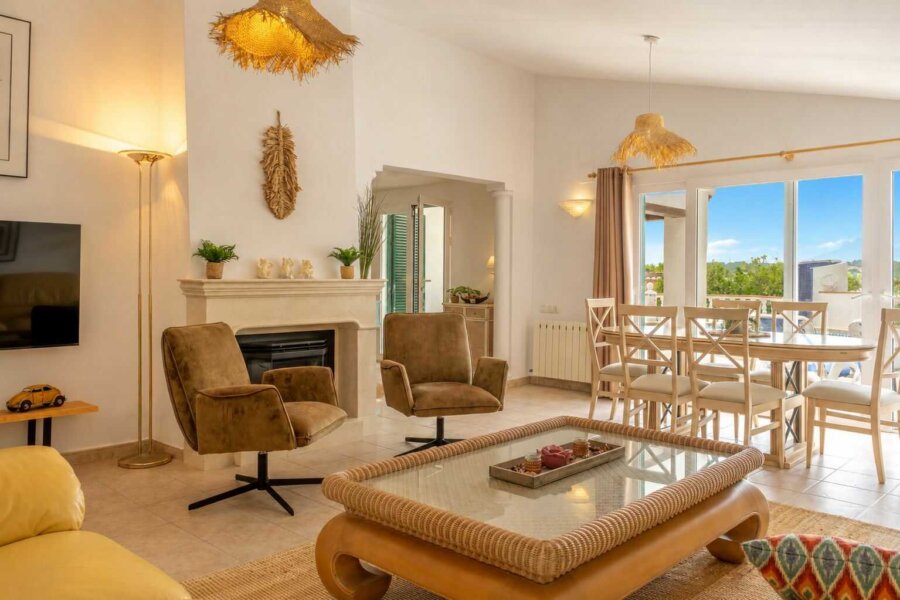 Wohnzimmer der Ferienvilla Naranja in Moraira