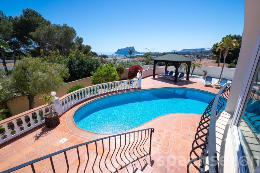 Meerblick Villa mit privatem Pool und viel Privatsphäre in Moraira